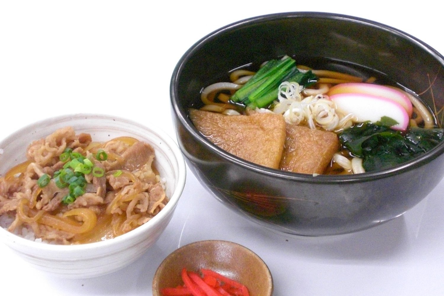 うどんと牛丼セット